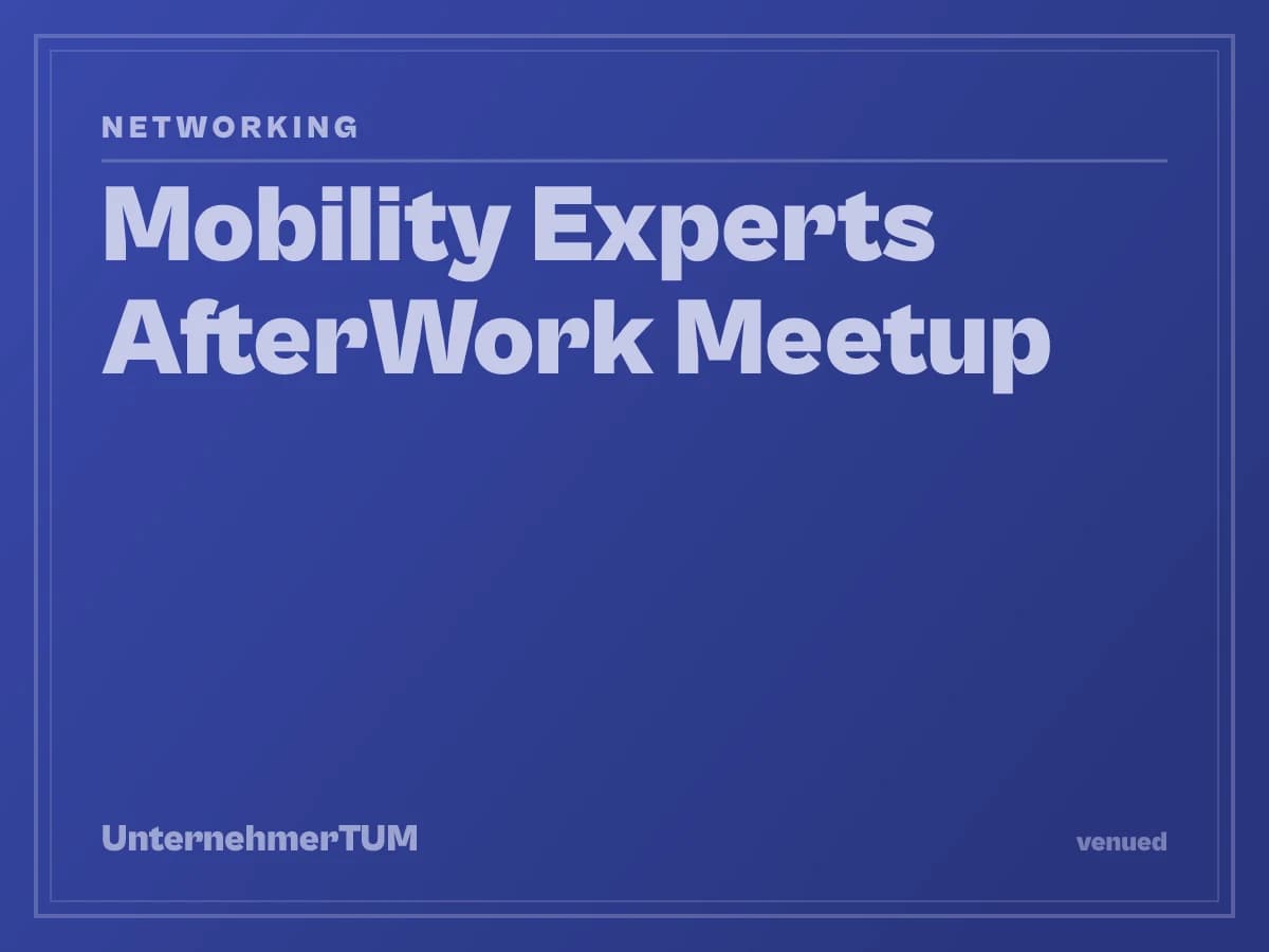 Mobility Experts AfterWork Meetup